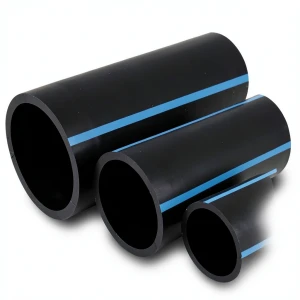 مواسير HDPE الوطني لشبكات المياه ضغط 6 بار قطر 280 مم سمك 8.2 مم أسود