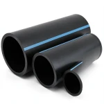 مواسير HDPE الوطني لشبكات المياه ضغط عالي 6 بار قطر 315 مم سمك 9.2 مم أسود