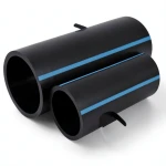 مواسير HDPE الوطني لشبكات المياه ضغط 6 بار قطر 355 مم سمك 10.4 مم أسود