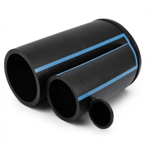 مواسير HDPE الوطني لشبكات المياه ذات الضغط العالي 6 بار قطر خارجي 450 مم سمك 13.2 مم لون أسود
