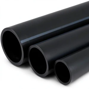 NPF HDPE Pipes Pressure 6 Bar Diameter 630 mm Thickness 18.4 mm Black