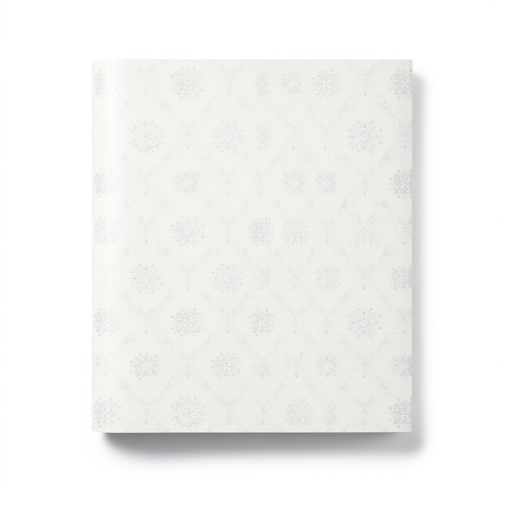 Italian Wallpaper Classic Design 10m x 1.06m Off White, Model 82823