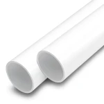 مواسير UPVC ضغط 12.5 بار قطر خارجي 125 مم سمك 6 مم لون أبيض