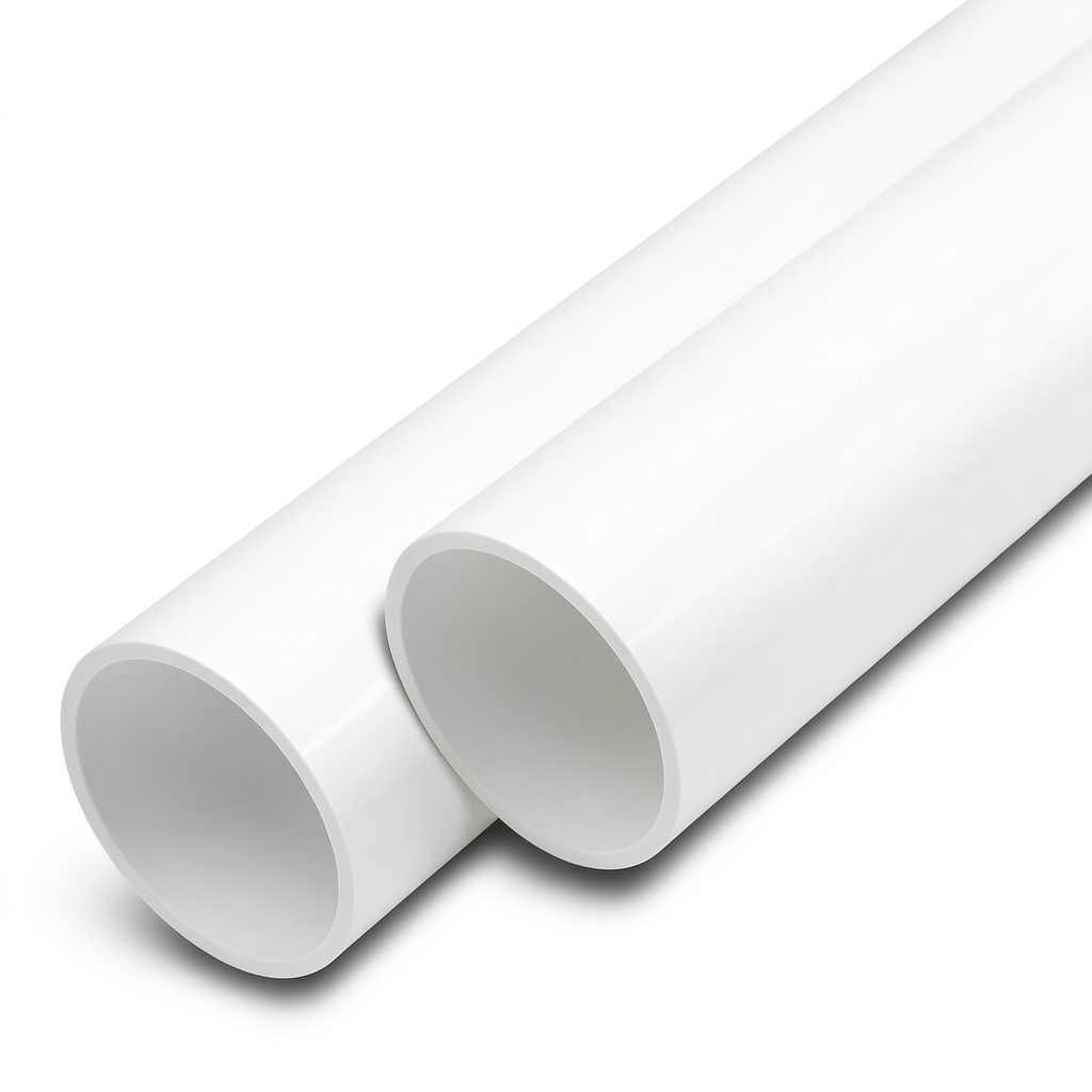 مواسير UPVC ضغط اسمي 12.5 بار قطر خارجي 140 مم سمك 6.7 مم لون أبيض