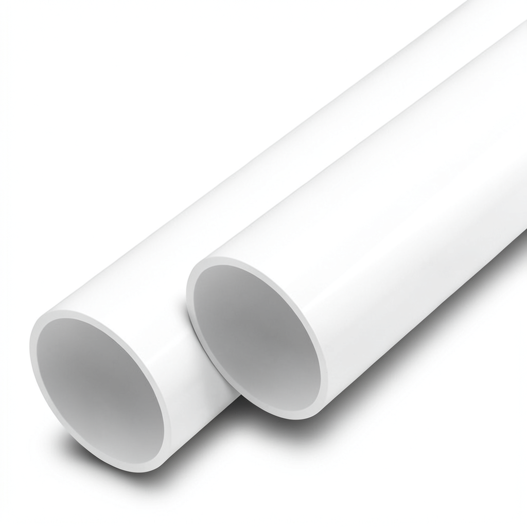 مواسير UPVC ضغط اسمي 12.5 بار قطر خارجي 140 مم سمك 6.7 مم لون أبيض