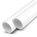 مواسير UPVC ضغط 12.5 بار قطر خارجي 160 مم سمك 7.7 مم لون أبيض
