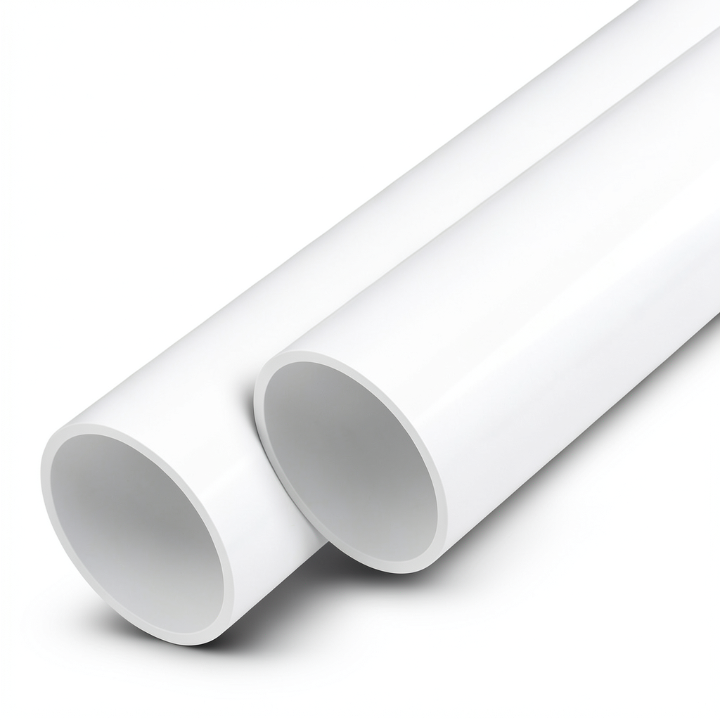 مواسير UPVC ضغط 12.5 بار قطر خارجي 160 مم سمك 7.7 مم لون أبيض