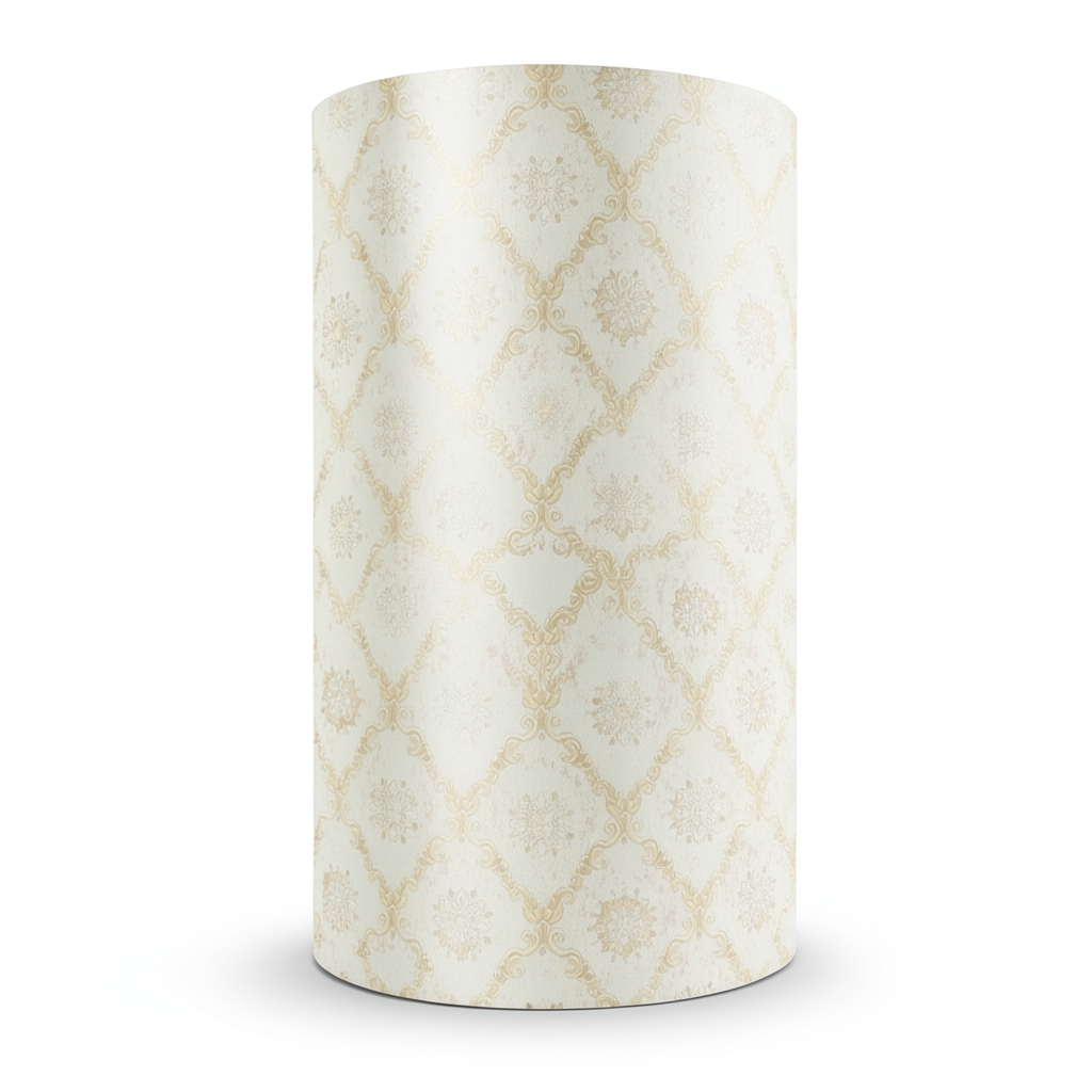 Italian Wallpaper Classic Design 10m x 1.06m, Cream Color, Model 82819