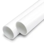 مواسير UPVC ضغط اسمي 12.5 بار قطر خارجي 180 مم سمك 8.6 مم أبيض