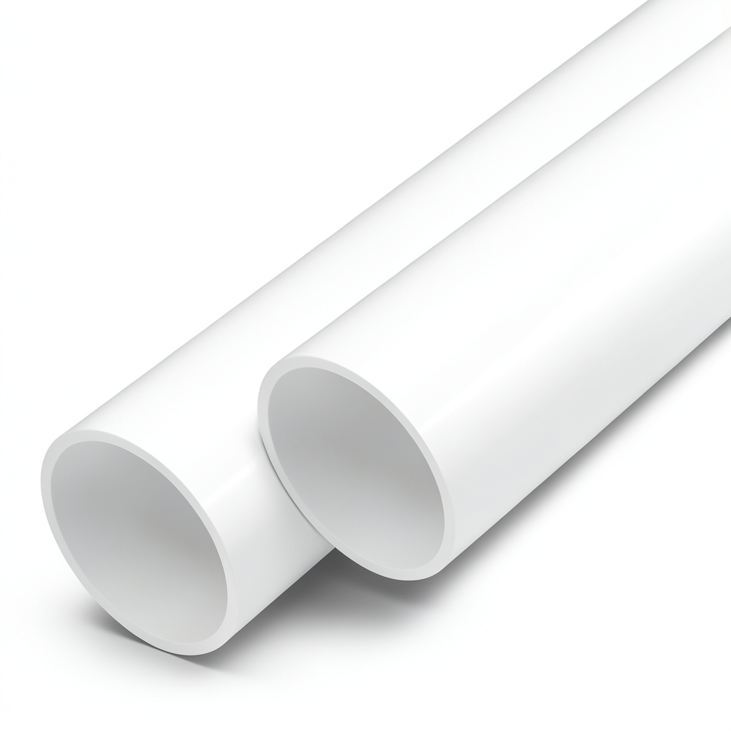مواسير UPVC ضغط اسمي 12.5 بار قطر خارجي 225 مم سمك 10.8 مم لون أبيض