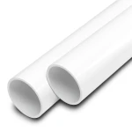مواسير UPVC ضغط 12.5 بار قطر خارجي 250 مم سمك 11.9 مم لون أبيض