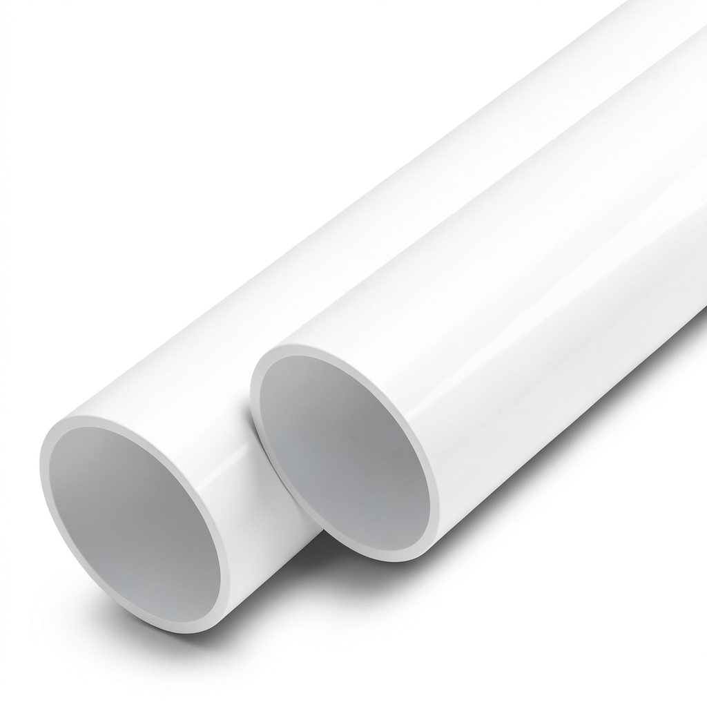 مواسير UPVC ضغط 12.5 بار قطر خارجي 280 مم سمك 13.4 مم لون أبيض
