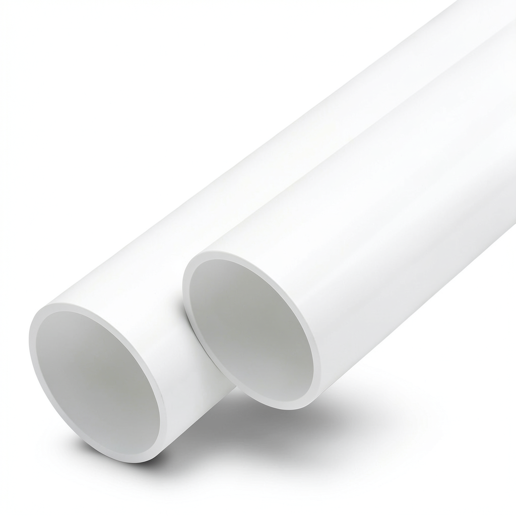 مواسير UPVC ضغط 12.5 بار قطر خارجي 280 مم سمك 13.4 مم لون أبيض