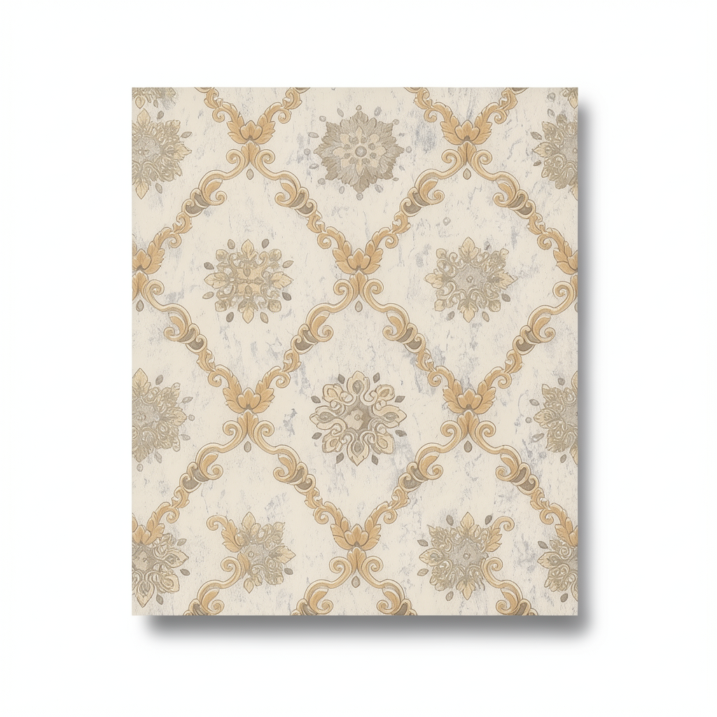 Wall Decoration Classic Design 10 m x 1.06 m Beige, Model 82825