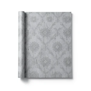 Classic Wall Covering Gray Color, 10m x 1.06m, Model 82826