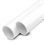 مواسير UPVC ضغط 12.5 بار قطر خارجي 400 مم سمك 19.1 مم أبيض