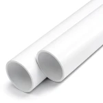 مواسير UPVC ضغط 12.5 بار قطر خارجي 25 مم سمك 1.5 مم لون أبيض