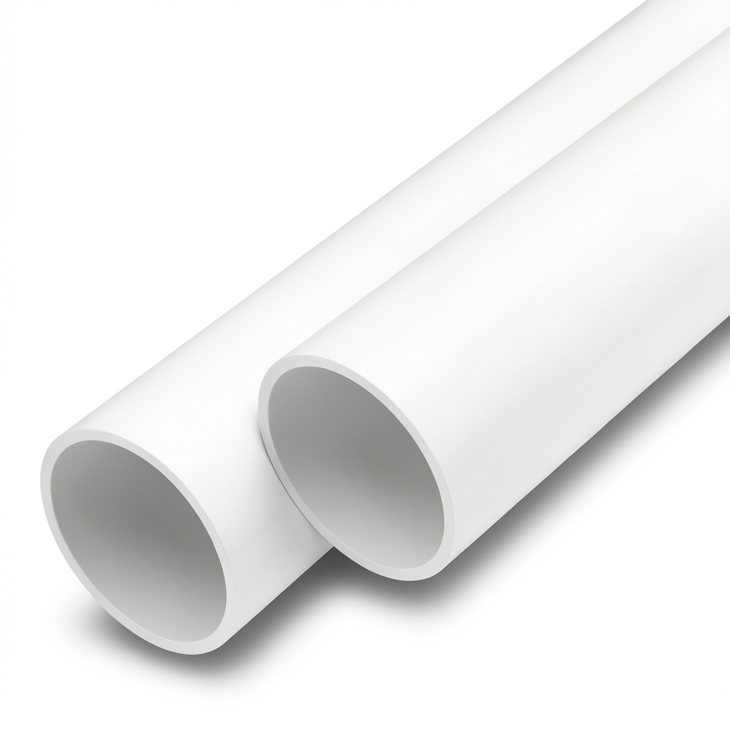 مواسير UPVC ضغط اسمي 12.5 بار قطر 40 مم سمك 2.4 مم أبيض