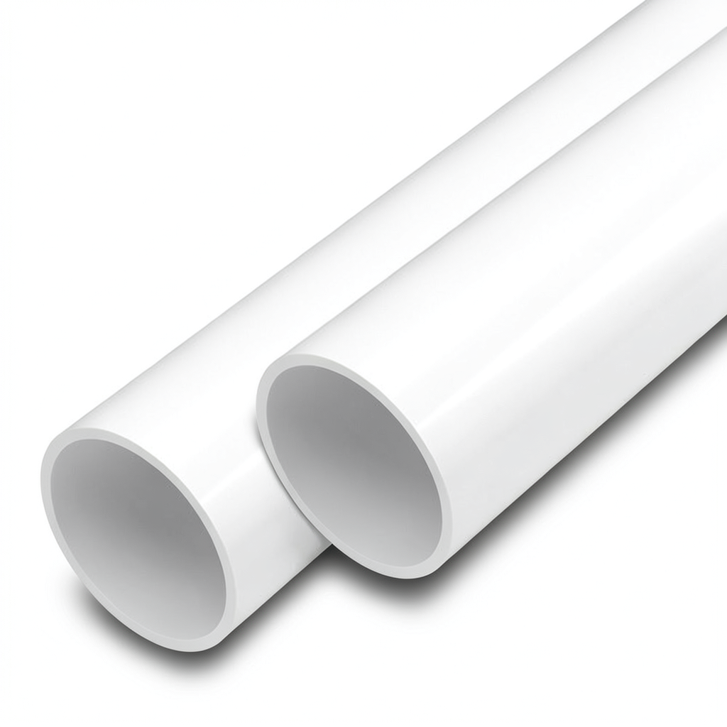 مواسير UPVC ضغط اسمي 12.5 بار قطر خارجي 75 مم سمك 4.5 مم لون أبيض