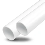 مواسير UPVC ضغط 12.5 بار قطر خارجي 90 مم سمك 5.4 مم لون أبيض