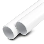 مواسير UPVC ضغط 12.5 بار قطر خارجي 125 مم سمك 6 مم لون أبيض