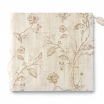 Italian wallpaper floral design 10m x 1.06m, beige, model 44434