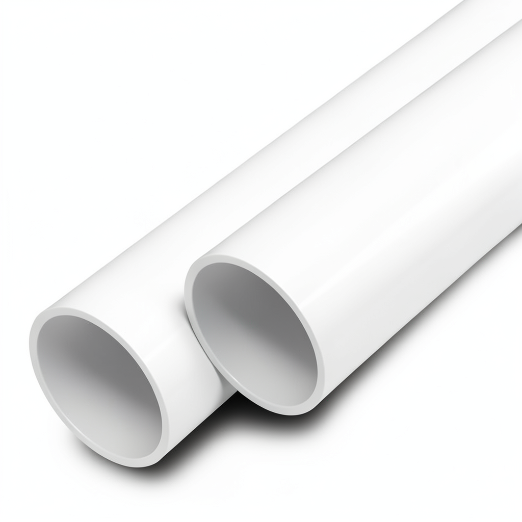 مواسير UPVC ضغط 12.5 بار قطر خارجي 160 مم سمك 7.7 مم لون أبيض