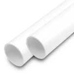 مواسير UPVC ضغط اسمي 12.5 بار قطر خارجي 180 مم سمك 8.6 مم أبيض