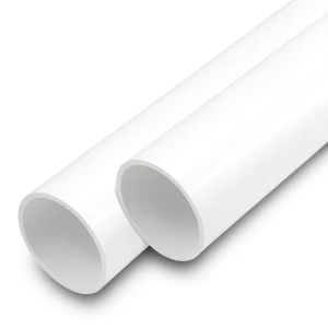 مواسير UPVC ضغط اسمي 12.5 بار قطر خارجي 180 مم سمك 8.6 مم أبيض