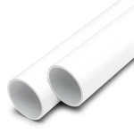 مواسير UPVC ضغط اسمي 12.5 بار قطر خارجي 200 مم سمك 9.6 مم لون أبيض
