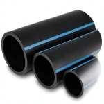 أنابيب HDPE الوطني ضغط عالي 10 بار، قطر 75 مم، سمك 3.6 مم، أسود