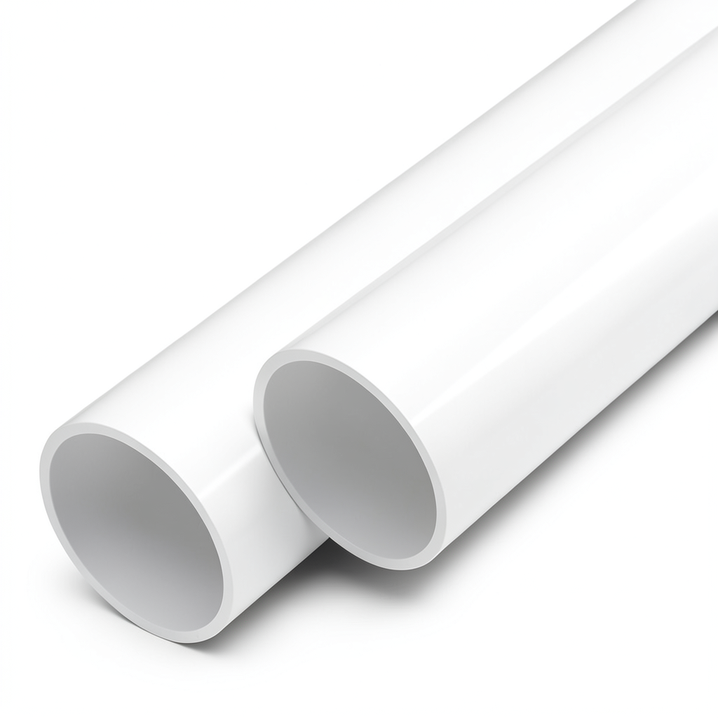 مواسير UPVC ضغط 12.5 بار قطر خارجي 250 مم سمك 11.9 مم لون أبيض