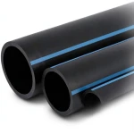أنابيب HDPE الوطني ضغط 10 بار قطر خارجي 90 مم سمك 4.3 مم لون أسود