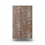 Pattern wall covering brown color, length 10m, width 1.06m, model 44409