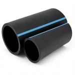 أنابيب HDPE الوطني ضغط 10 بار قطر خارجي 90 مم سمك 4.3 مم لون أسود