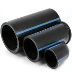 أنابيب HDPE الوطني للضغط العالي 10 بار، قطر خارجي 125 مم، سمك 6 مم، أسود