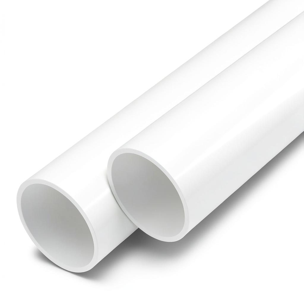 مواسير UPVC ضغط 12.5 بار قطر خارجي 355 مم سمك 16.9 مم لون أبيض