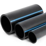 أنابيب HDPE الوطني ضغط 10 بار قطر 180 مم سمك 8.6 مم لون أسود