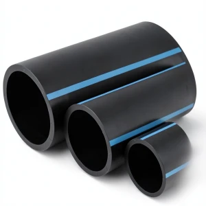 أنابيب HDPE الوطني ضغط 10 بار قطر خارجي 200 مم سمك 9.6 مم لون أسود