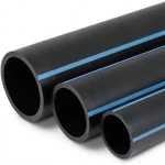 أنابيب HDPE الوطني ضغط 10 بار قطر 180 مم سمك 8.6 مم لون أسود
