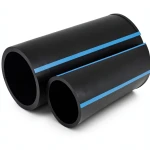 أنابيب HDPE الوطني ضغط 10 بار قطر خارجي 225 مم سمك 10.8 مم لون أسود