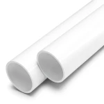 مواسير UPVC ضغط 12.5 بار قطر خارجي 63 مم سمك 3.8 مم أبيض