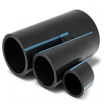 أنابيب HDPE الوطني ضغط 10 بار قطر خارجي 280 مم سمك 13.4 مم أسود