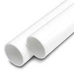 مواسير UPVC ضغط اسمي 12.5 بار قطر خارجي 75 مم سمك 4.5 مم لون أبيض