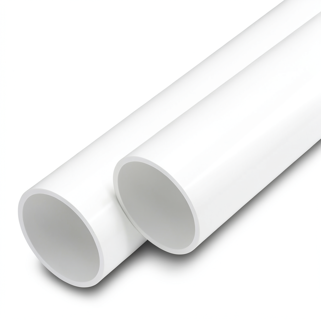 مواسير UPVC ضغط اسمي 12.5 بار قطر خارجي 75 مم سمك 4.5 مم لون أبيض