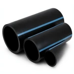 أنابيب HDPE الوطني ضغط 10 بار قطر خارجي 400 مم سمك 19.1 مم لون أسود
