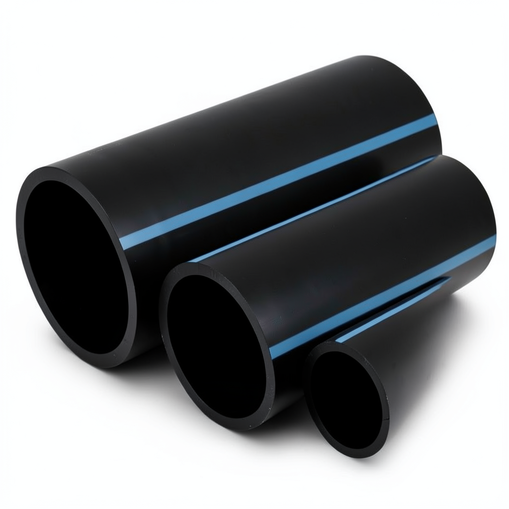 أنابيب HDPE الوطني ضغط 10 بار قطر خارجي 400 مم سمك 19.1 مم لون أسود