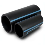 أنابيب HDPE الوطني ضغط 10 بار قطر خارجي 315 مم سمك 15 مم أسود