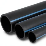 أنابيب HDPE الوطني الضغط العالي 10 بار قطر 50 مم سمك 2.4 مم لون أسود