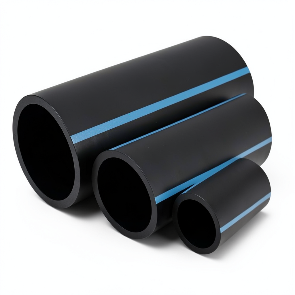 أنابيب HDPE الوطني الضغط 10 بار قطر خارجي 63 مم سمك 3 مم لون أسود